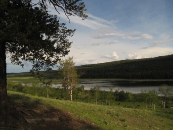 View over Exeter lake